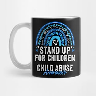 Child Abuse Prevention Awareness Month Blue Ribbon gift idea Mug